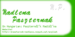 madlena paszternak business card